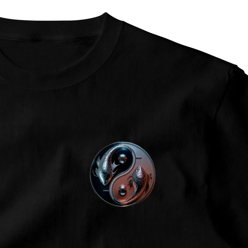 アタオカ1号のAI生成Yin&Yang One Point T-Shirt