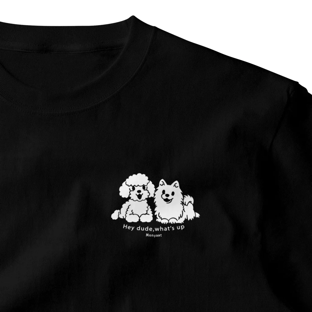 イラスト MONYAAT のToypoo ＆Pome B ワンポイントTシャツ