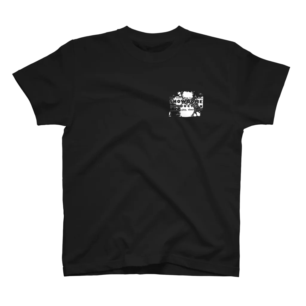 SNOWDOME PRODUCTIONのSNOWDOME PRODUCTION 2022 スタンダードTシャツ(黒フロントロゴ) ワンポイントTシャツ