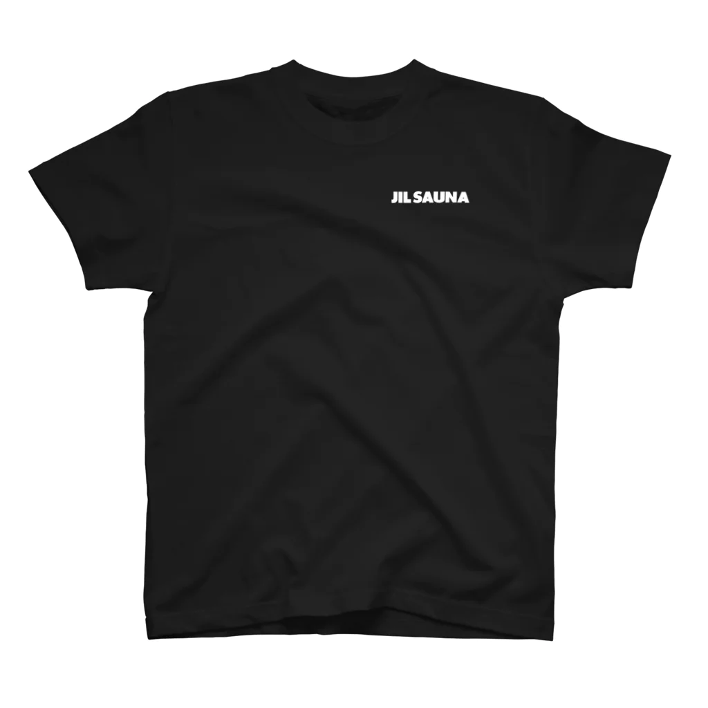 FUNNY JOKESのJIL SAUNA-ジルサウナ-白ロゴ ワンポイントTシャツ