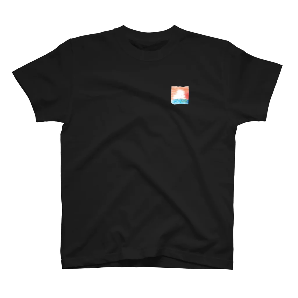 stackのnatu ワンポイントTシャツ