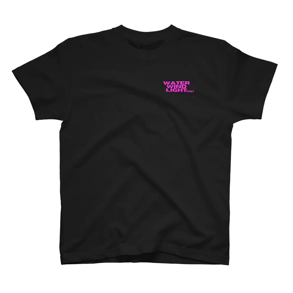 pikatti_yukiguniの水·風·光·(温度) ピンク One Point T-Shirt