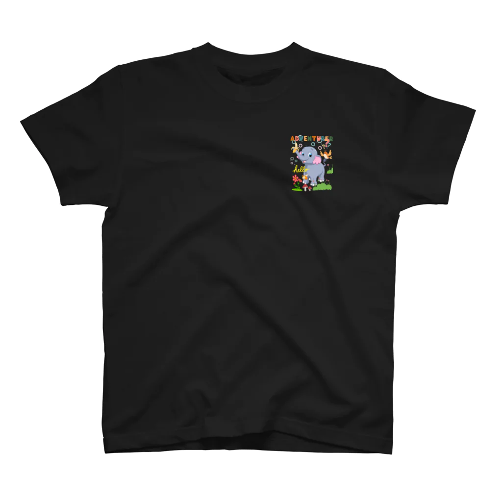 kanoh_artのアドベンチャー・ダンボ ワンポイントTシャツ