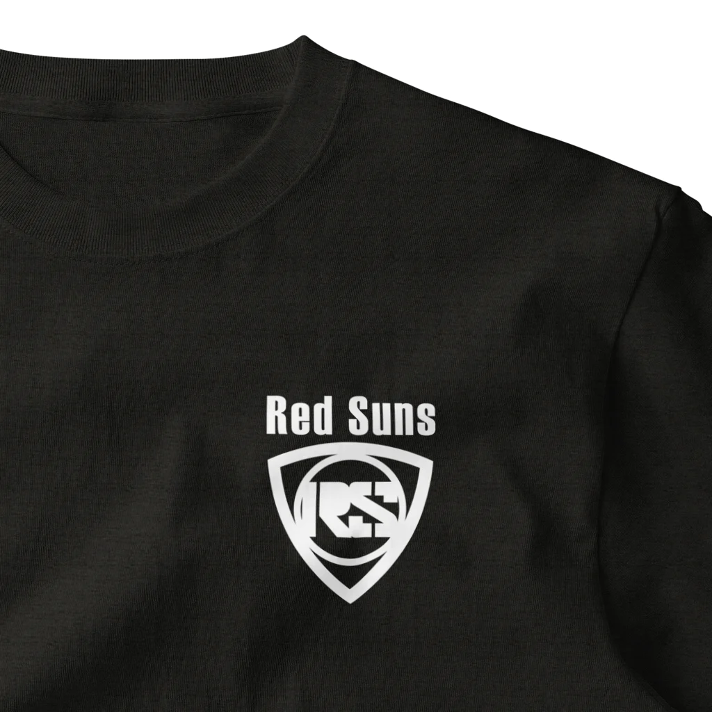 Igatti_shopのRedSuns白抜き文字 One Point T-Shirt