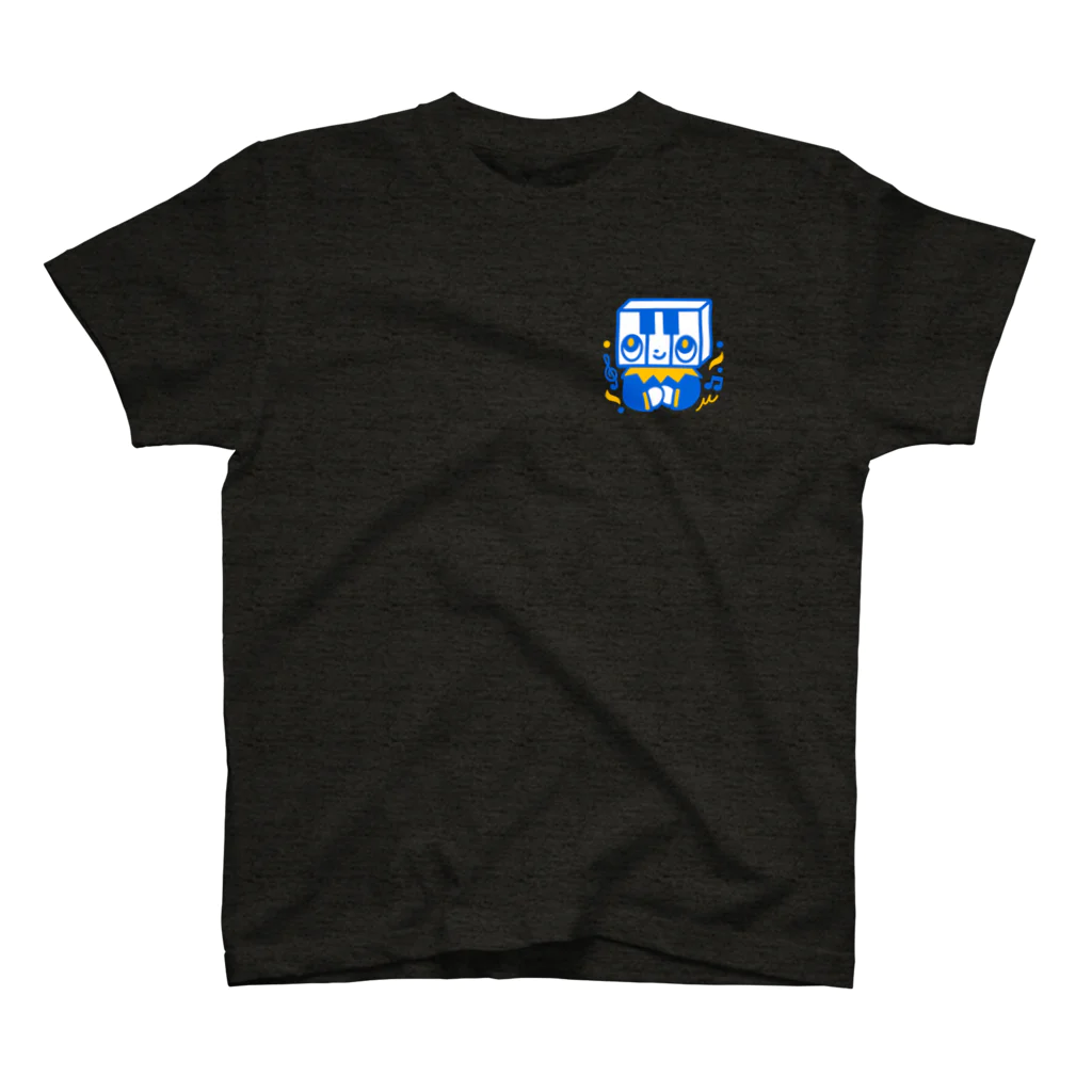 百世 (Momoyo)のピアノくん ワンポイントTシャツ