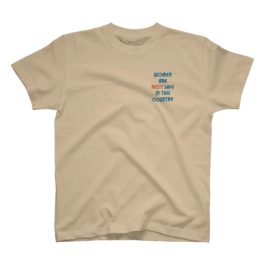 chataro123のWomen Are Not Safe in This Country One Point T-Shirt