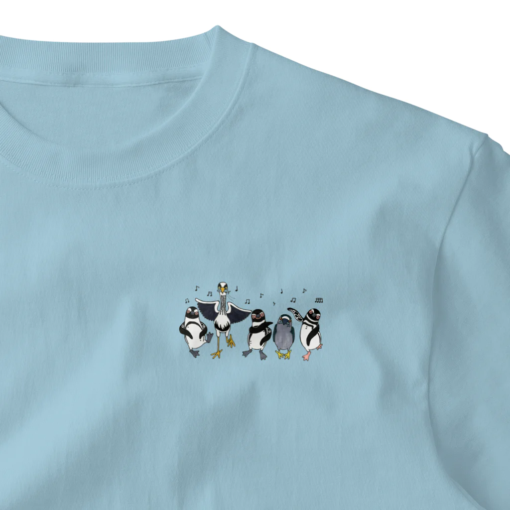 penguininkoのhappiness Dancing  ワンポイントTシャツ
