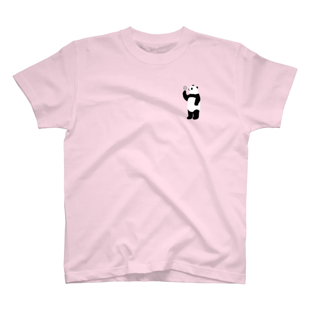 パンダむんのハンディファン(ワンポイント) ワンポイントTシャツ