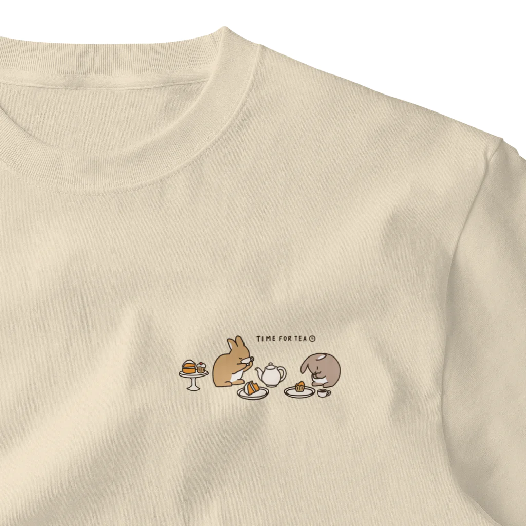 kiki25のうさぎたちのティータイム One Point T-Shirt