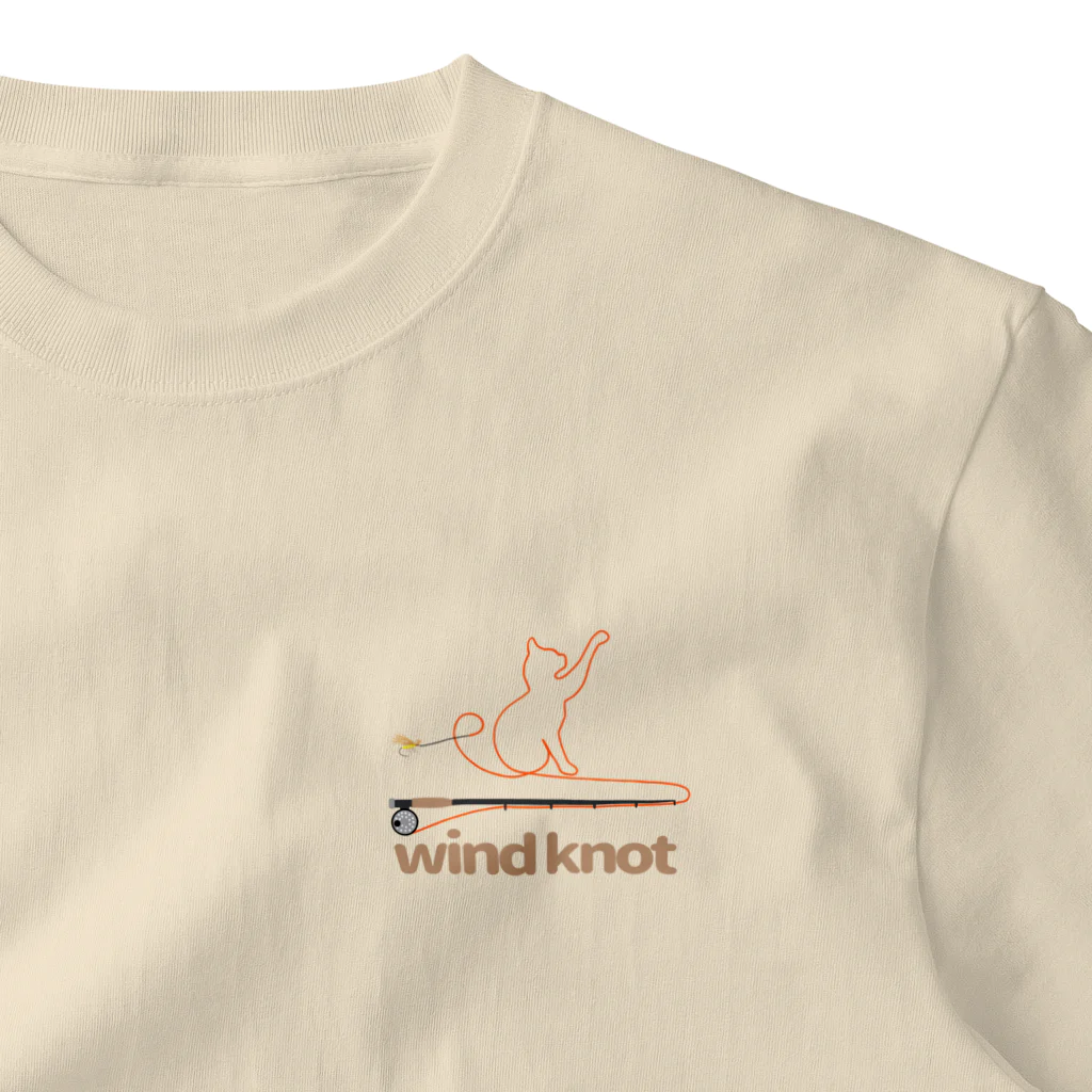 cahillのwind knot One Point T-Shirt