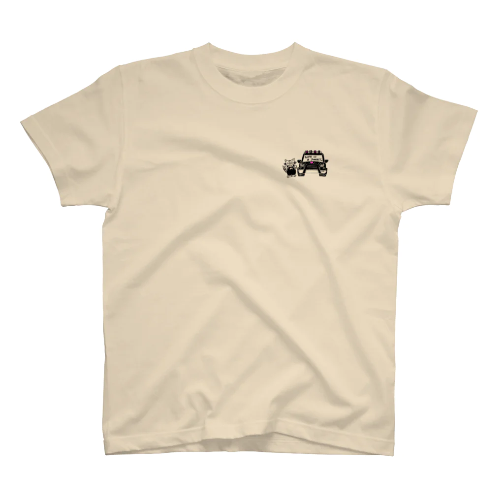 ほりみゆき【MIYU】のmomotora car ワンポイントTシャツ