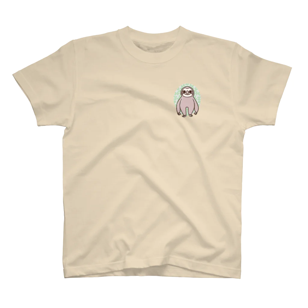 家木はちた(Kegi Hachita)のなまけもの ワンポイントTシャツ