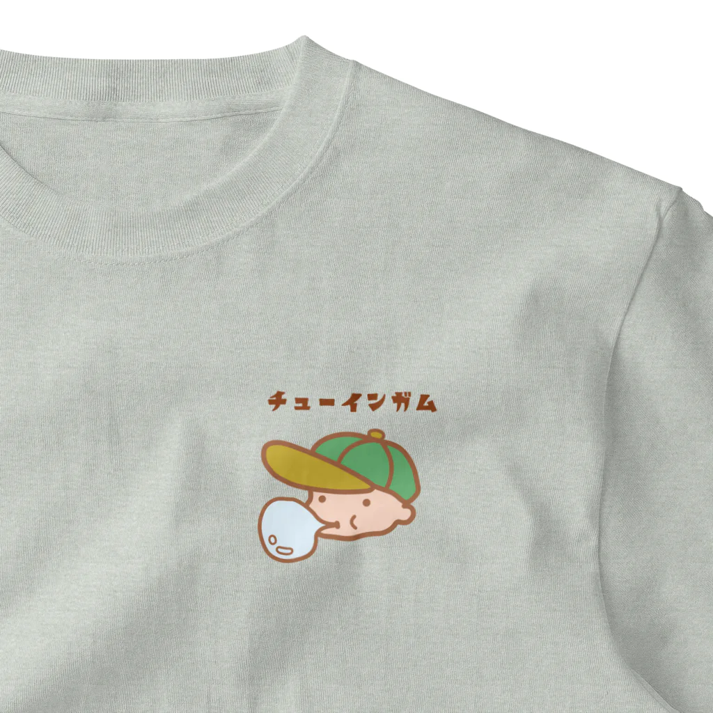 ハナのお店の風船ガム ワンポイントTシャツ