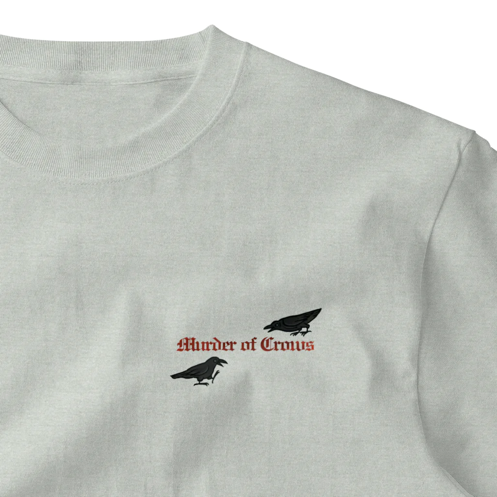 Yellow_SparrowのMurder of Crows One Point T-Shirt