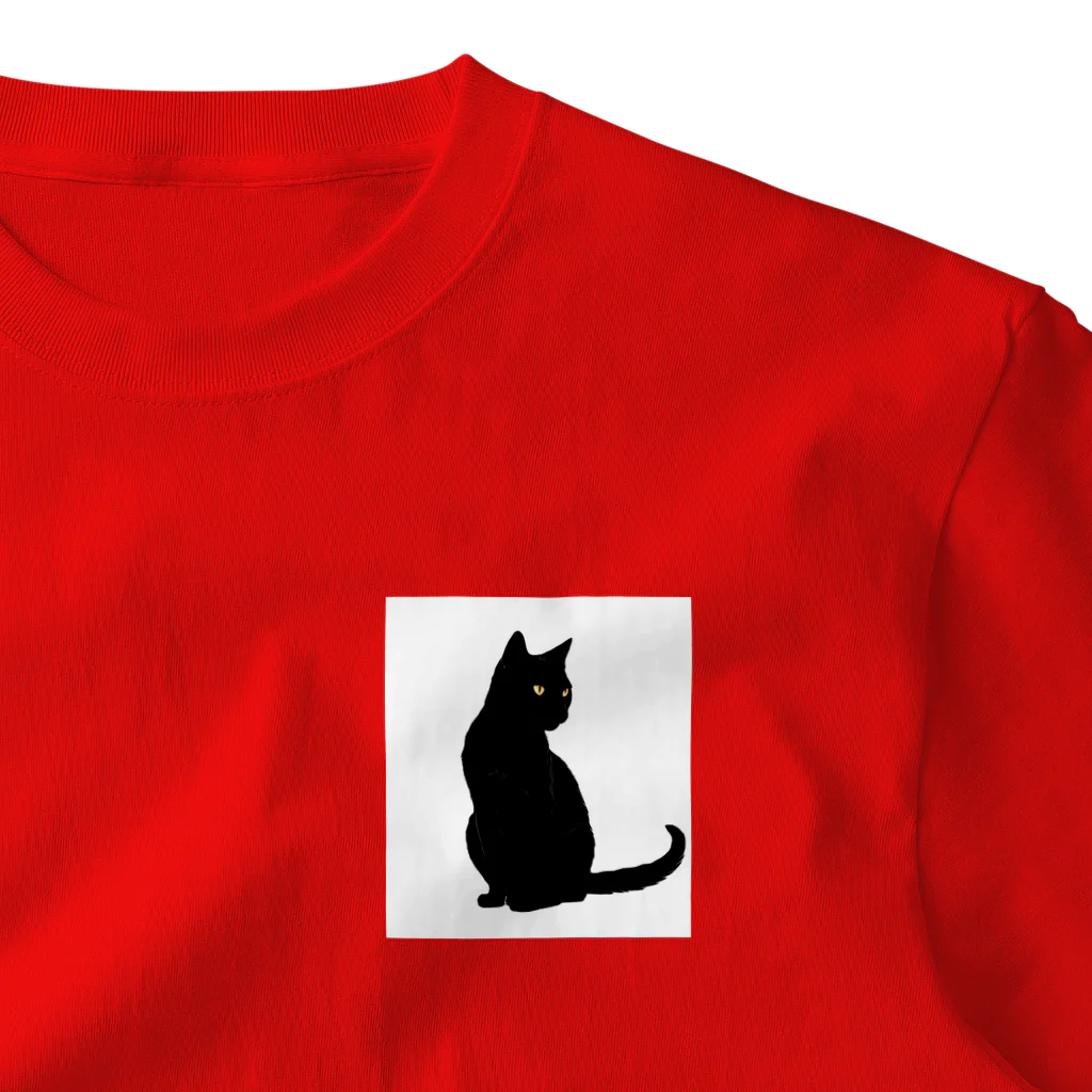studio eizoの黒猫の想い (=^・^=) One Point T-Shirt