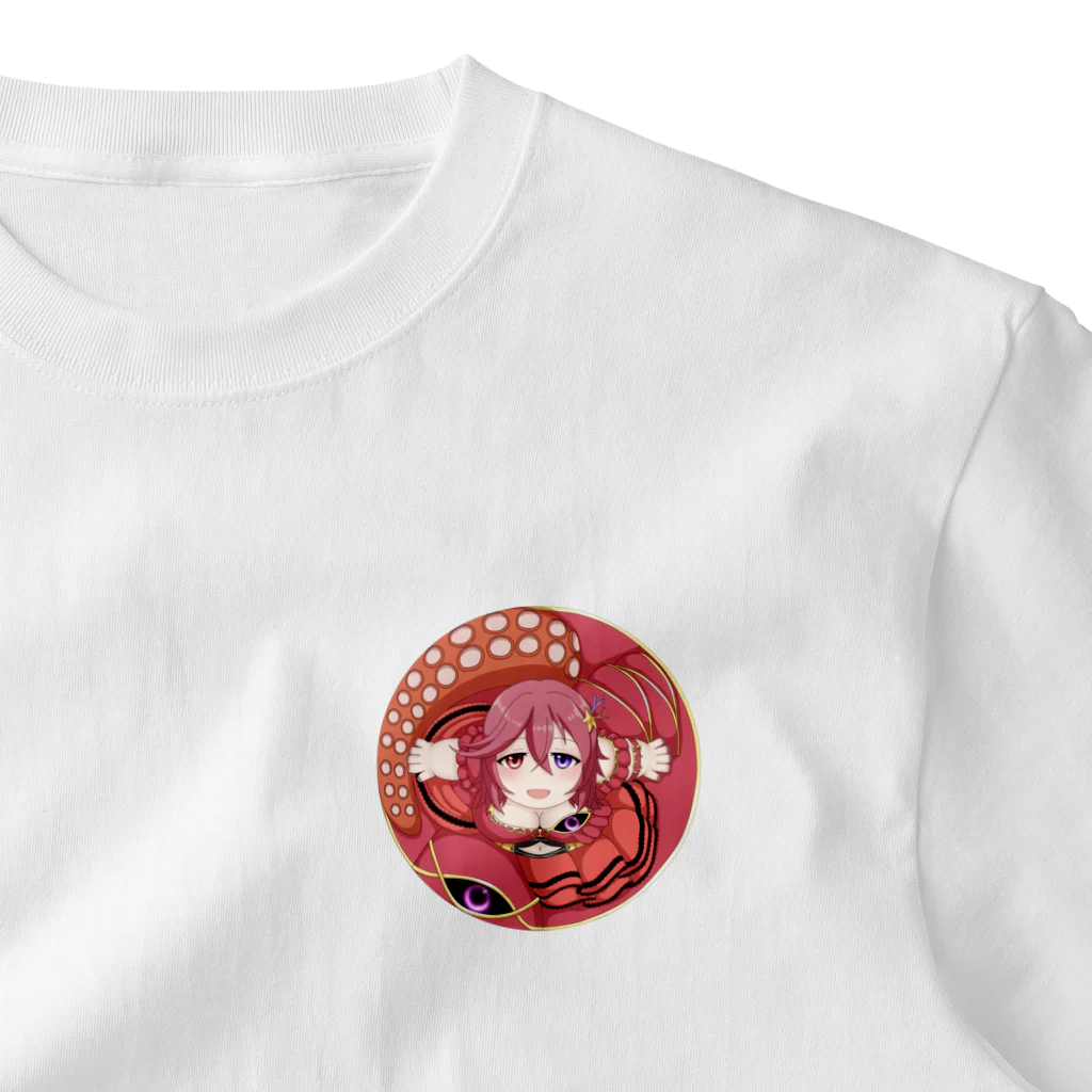 個人Vtuberテンタクル七海ショップSUZURI支店のまんまるテンタクル七海 ワンポイントTシャツ