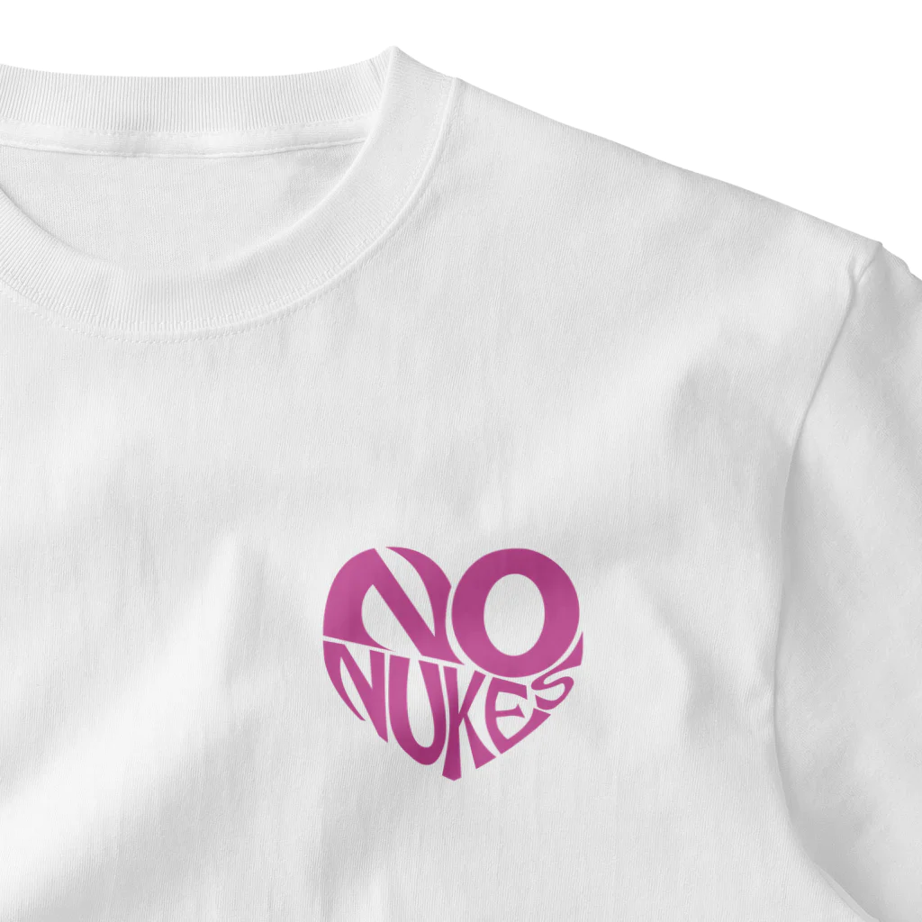 Chou InoのNO NUKES HEART One Point T-Shirt