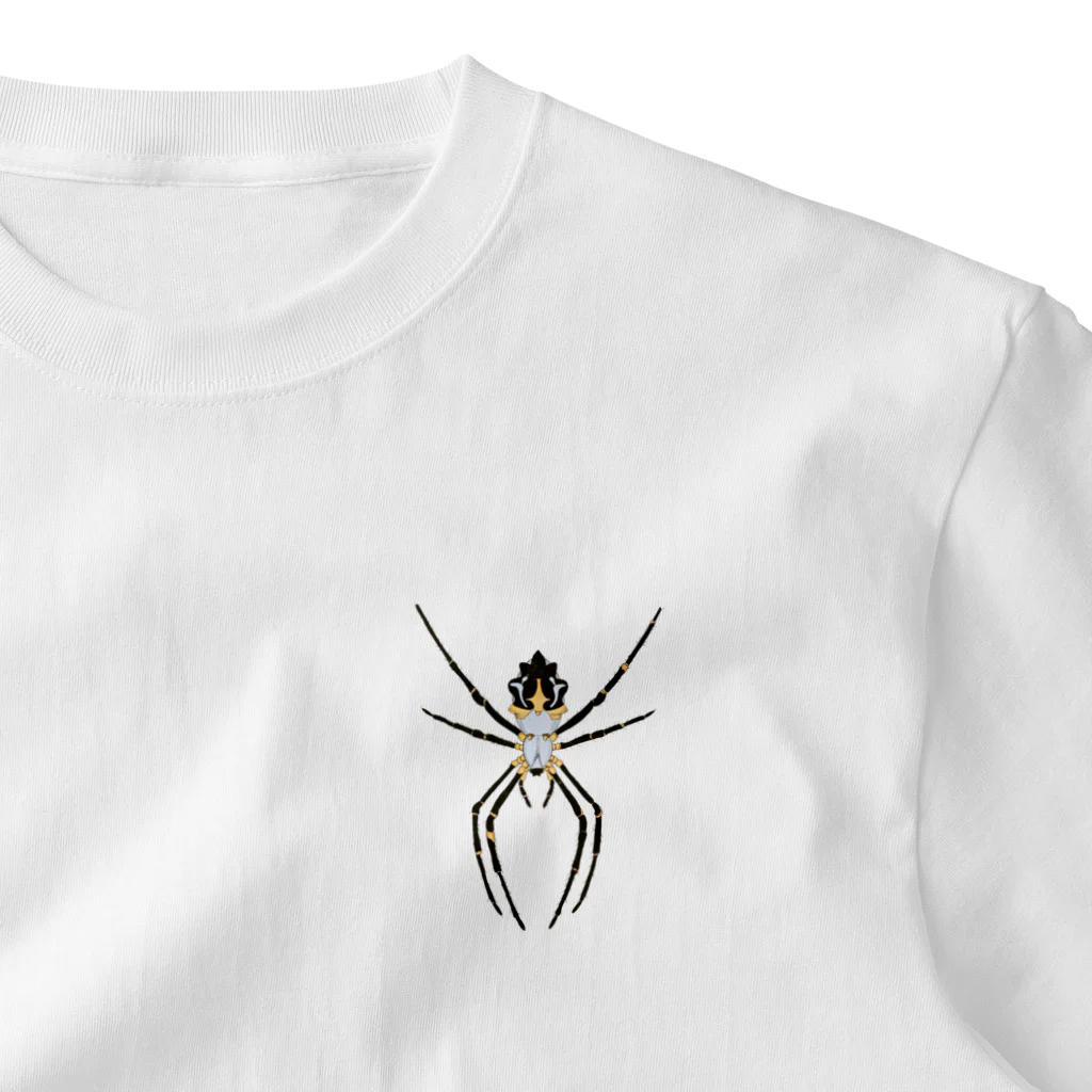 Rubbishのargiope argentata ワンポイントTシャツ