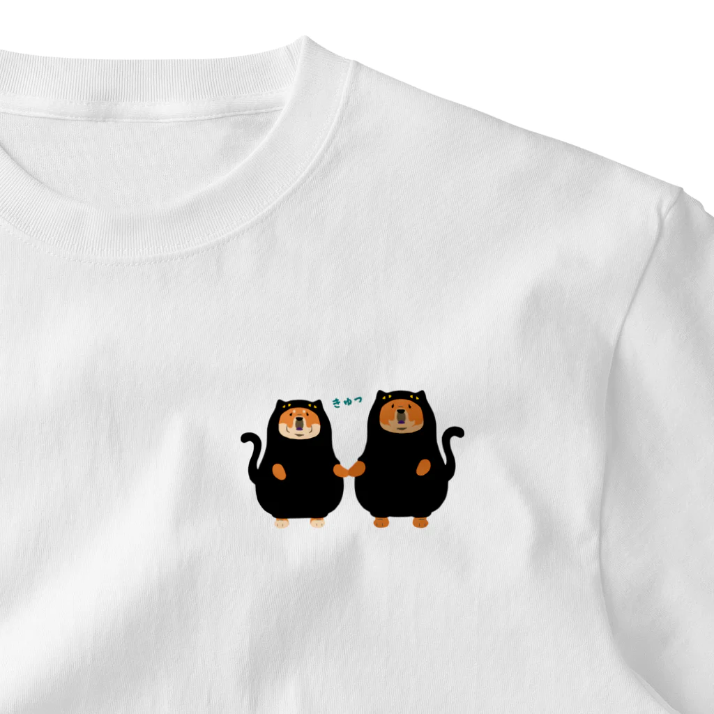 Qooroの猫かぶりチャウさん　手つなぎ兄弟 One Point T-Shirt