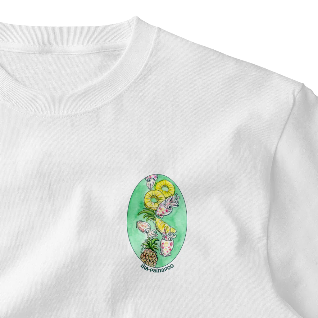 MoChi_Megのイカパイナポー=Ika&Pineapple One Point T-Shirt