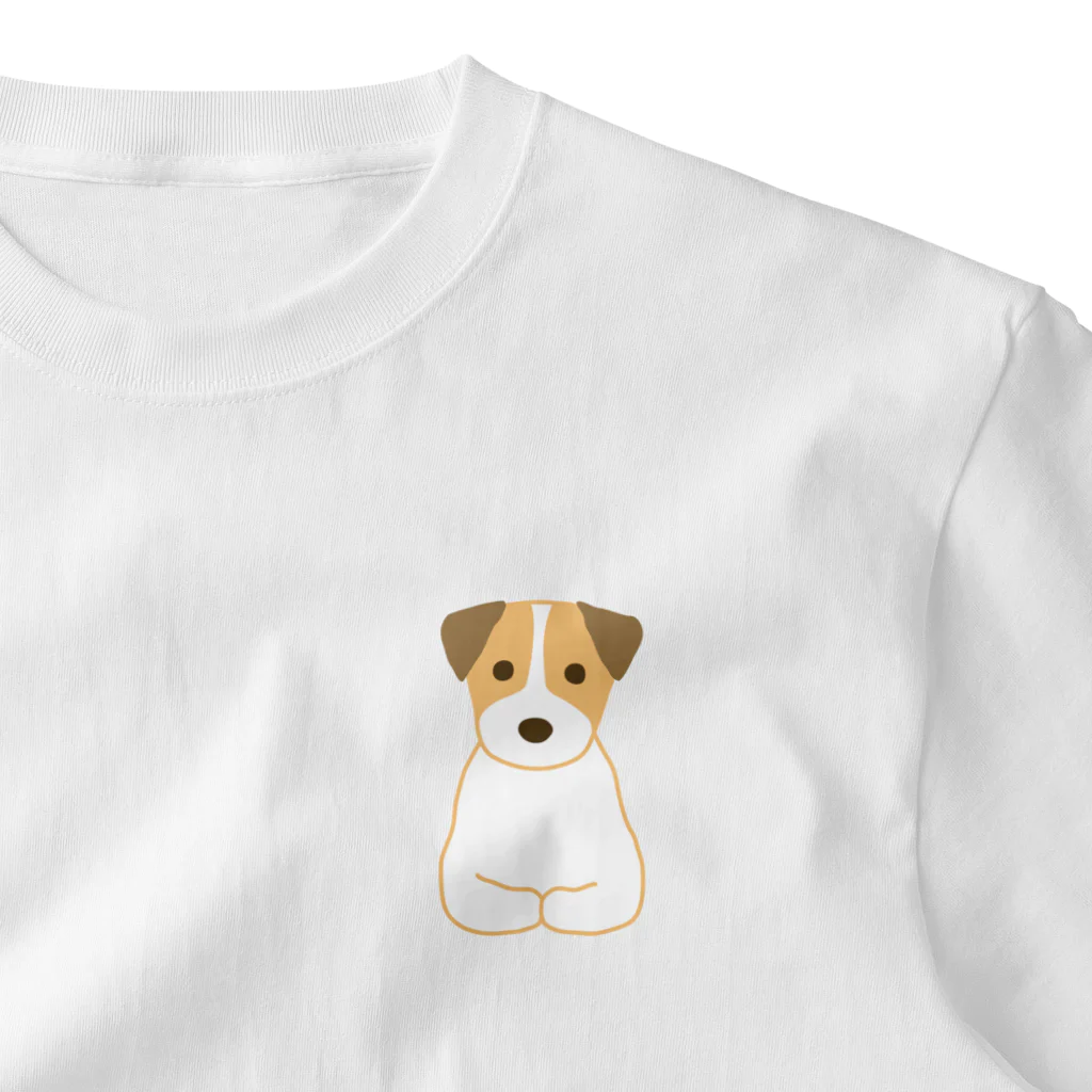 ゆいたっく／犬イラストの香箱 One Point T-Shirt