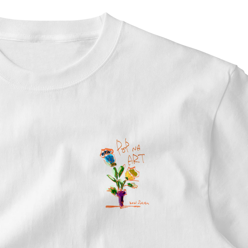 スタジオばんやの花スマート One Point T-Shirt