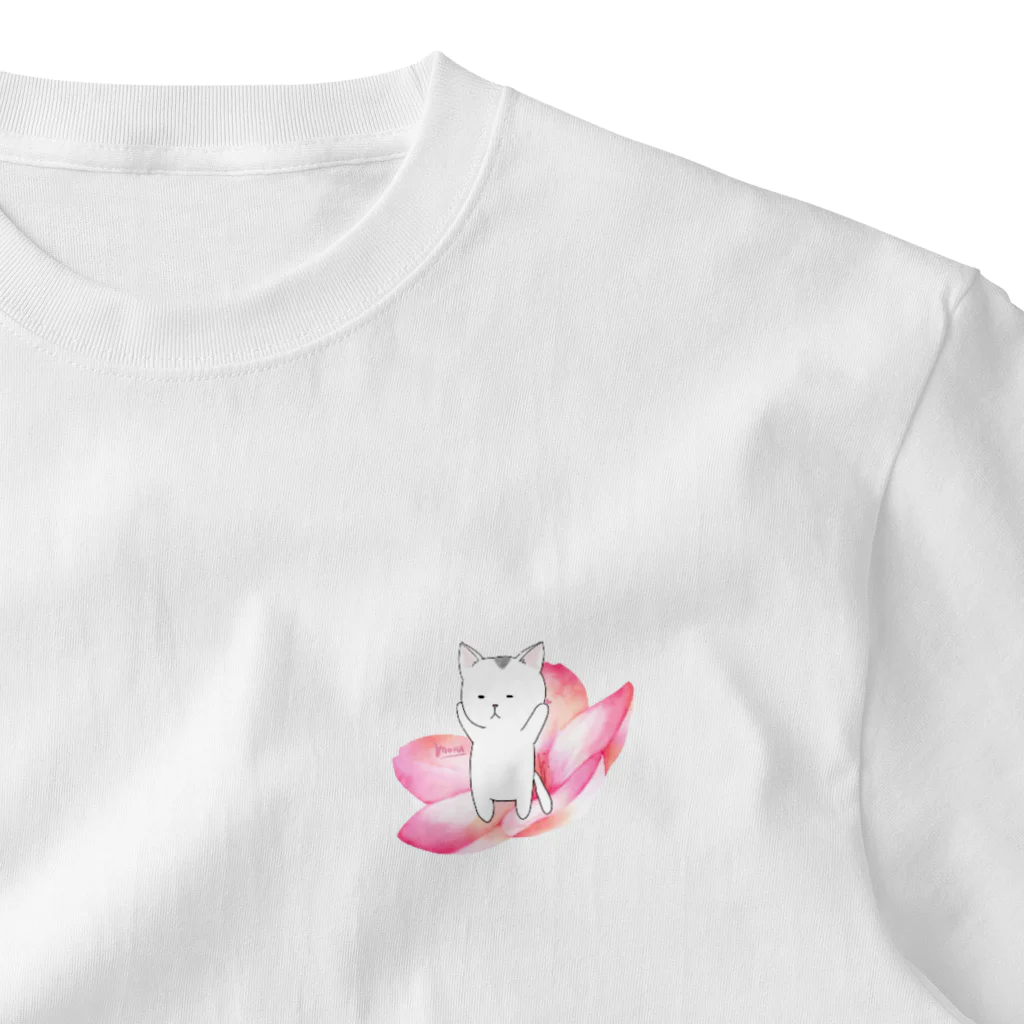 まるまろにゃんずのまるまろにゃんず ワンポイントTシャツ