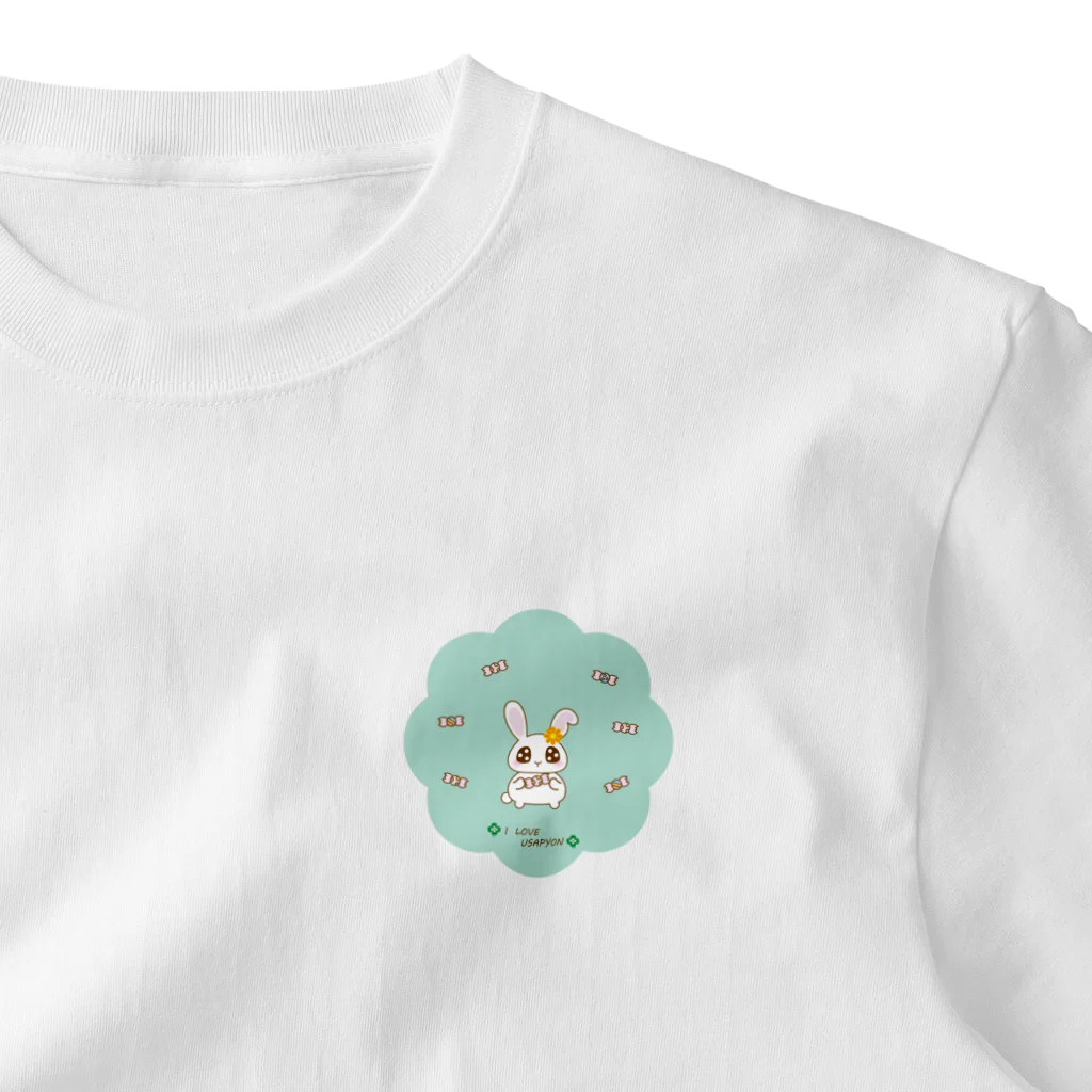 COCOROのうさぴょんキャンディ ワンポイントTシャツ