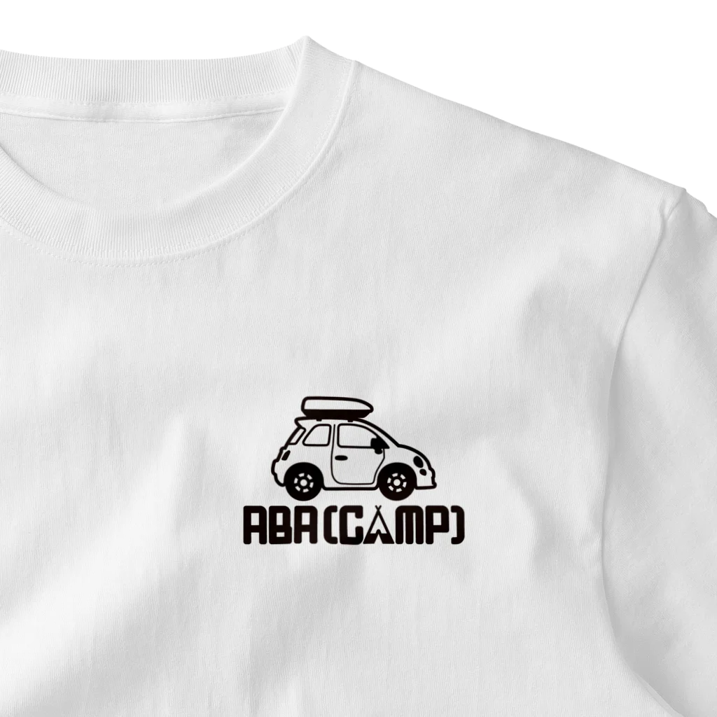 24RD+BのABA[CAMP]（黒ロゴ） ワンポイントTシャツ