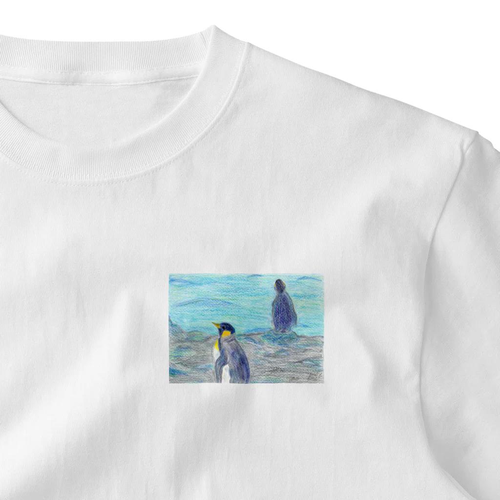 つぎのラピス島ペンギン ワンポイントTシャツ