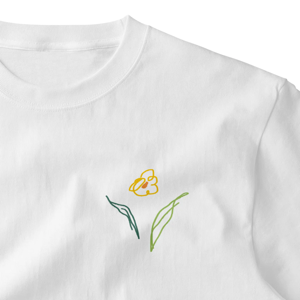 ampluieのrakugaki flower One Point T-Shirt