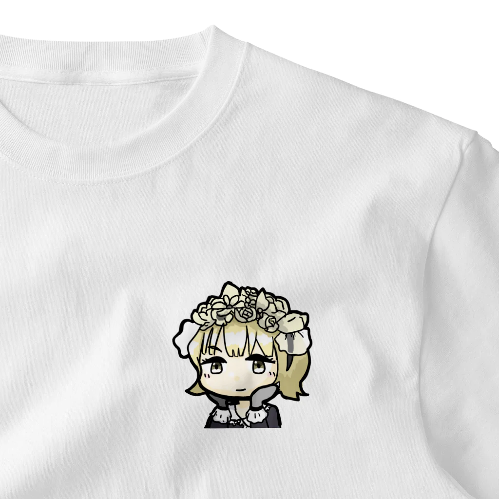 Belle-Blanc-Bouquetのベル子FA One Point T-Shirt