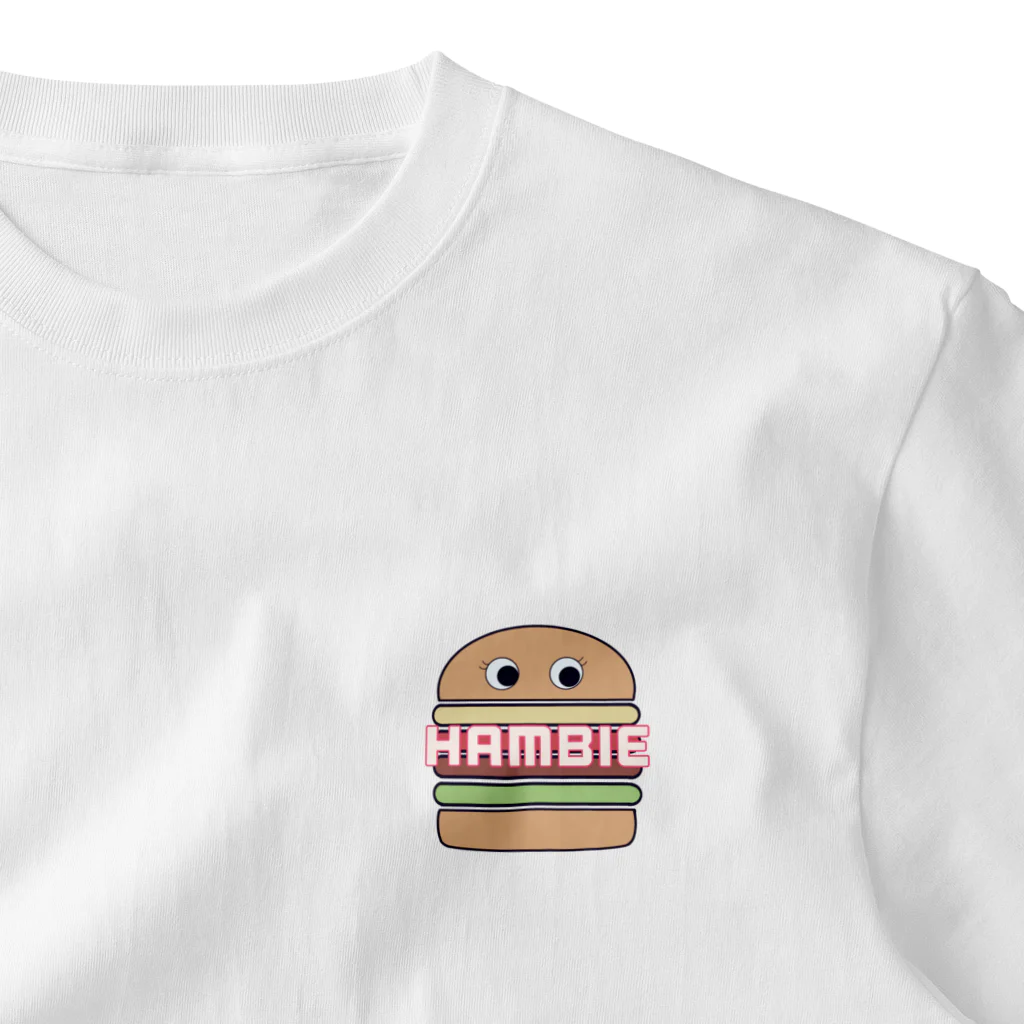 charlolの🍔ハンビーちゃん ワンポイントTシャツ