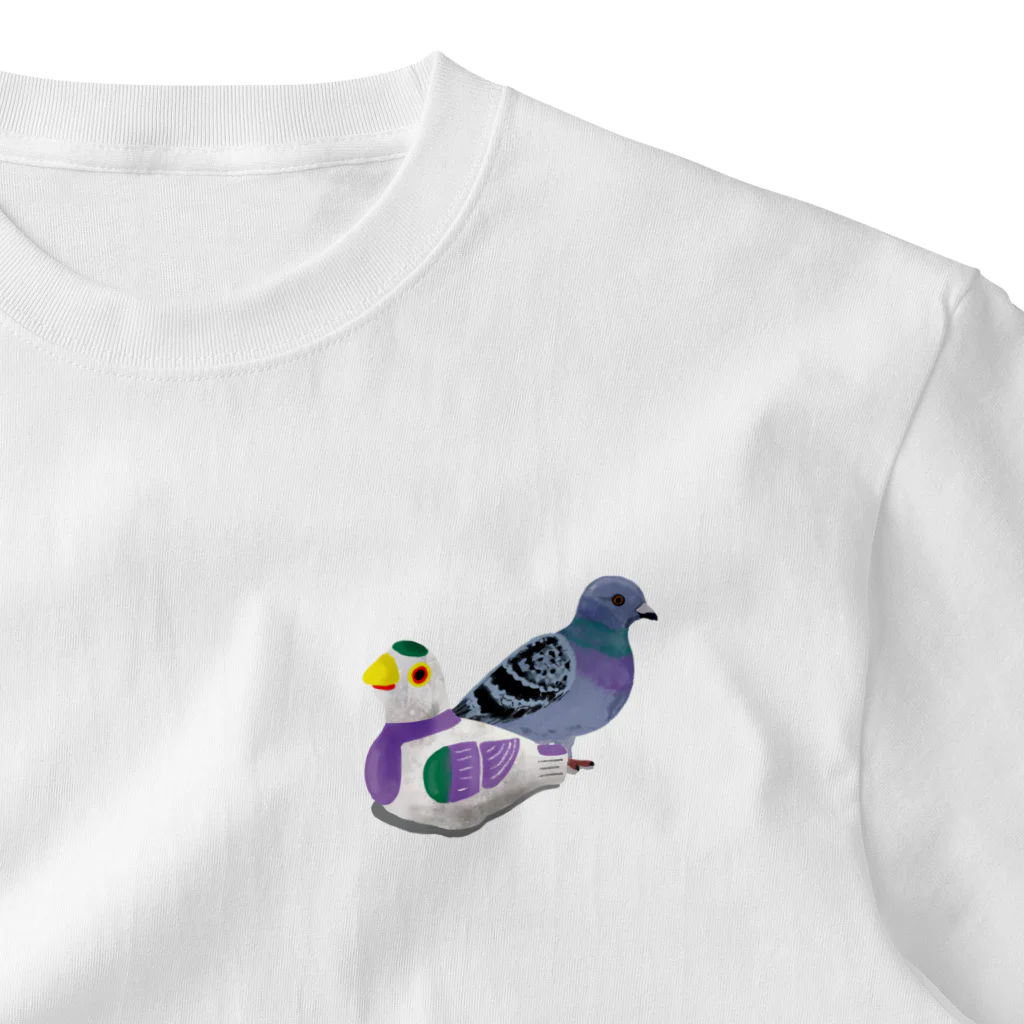 monomawaruの弘前の鳩笛 / Pigeon Whistle from Hirosaki (Aomori)  One Point T-Shirt