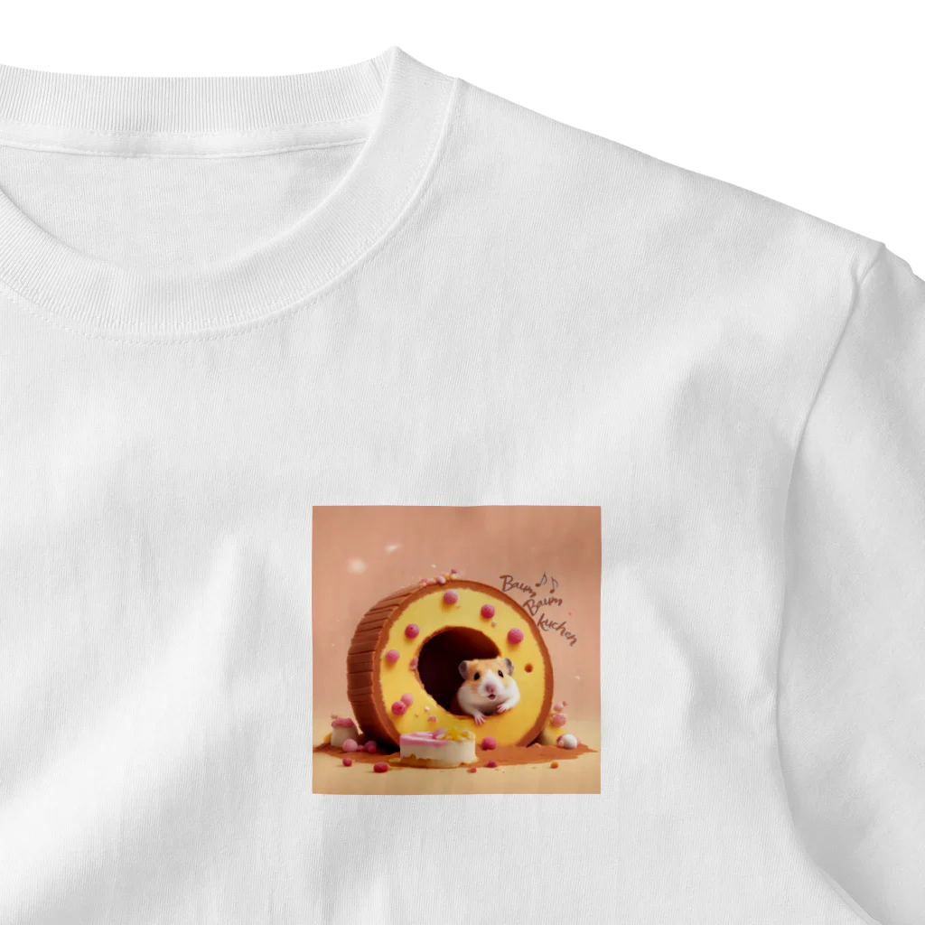 NaROOMのバウムクーヘンの穴 🐹 ワンポイントTシャツ