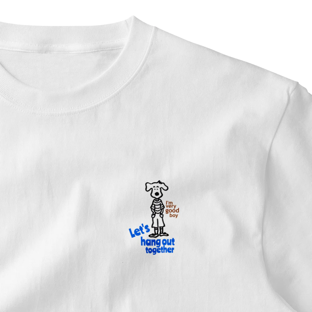 スマイルルークのgood boy blue ワンポイントTシャツ