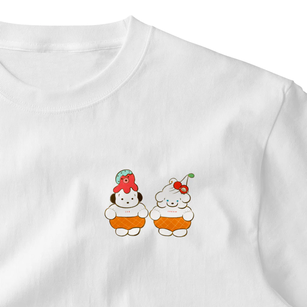 穂の湯のICE CREAM ワンポイントTシャツ