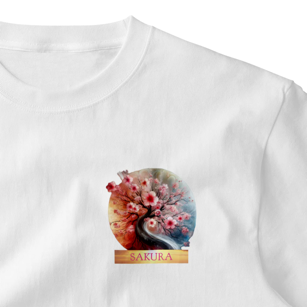 gates_of_heavenのSAKURA ワンポイントTシャツ