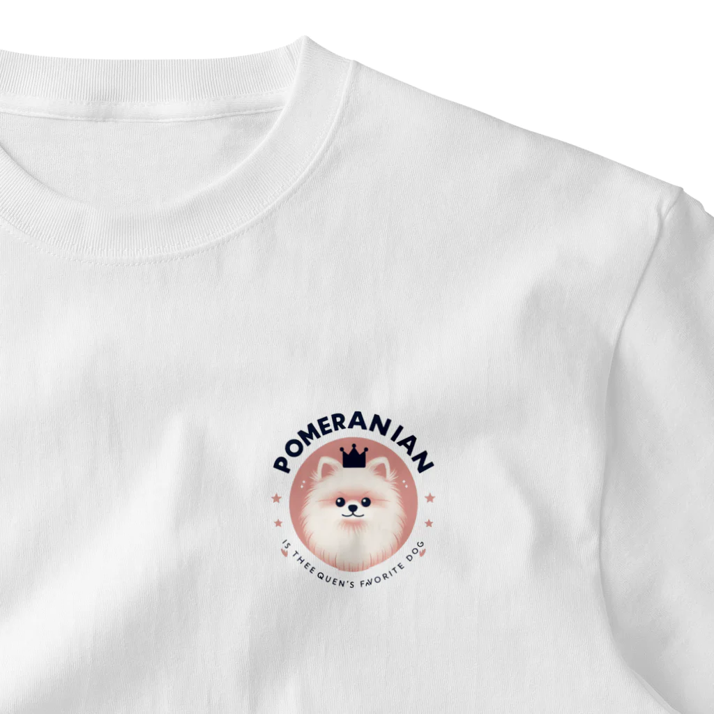 dorakodorakoのかわいいポメラニアン3 One Point T-Shirt