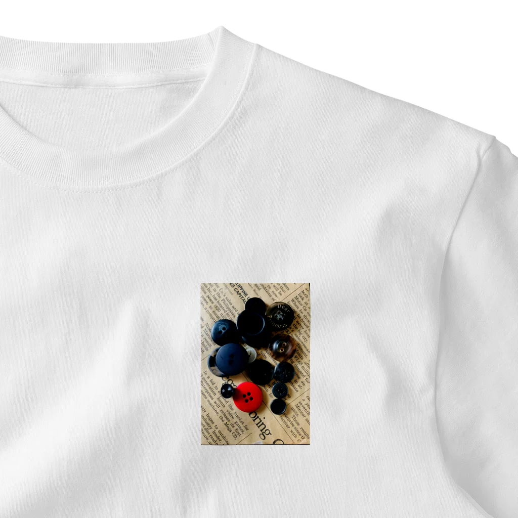 Mizuki・ASIA CATのボタンあーと⁈ One Point T-Shirt