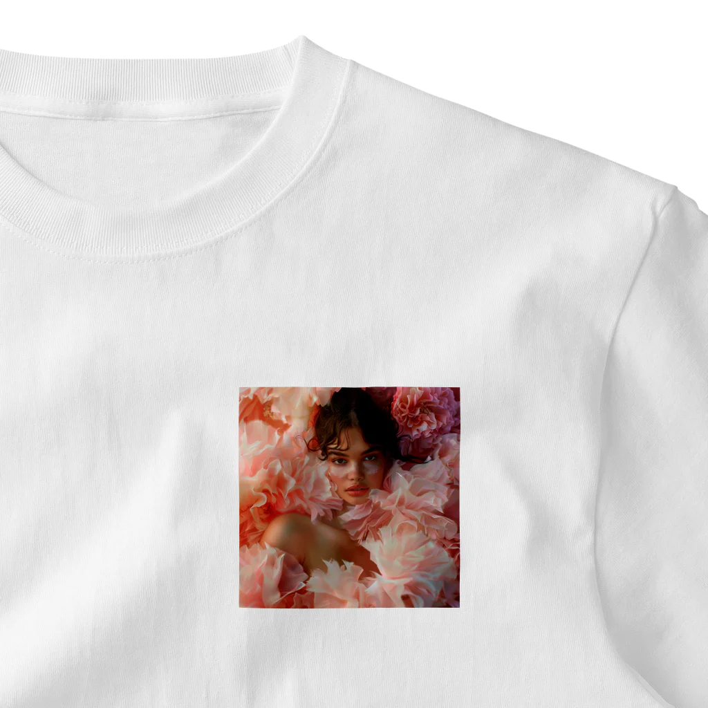 AQUAMETAVERSEのフェイスアート　Tomoe bb 2712 One Point T-Shirt