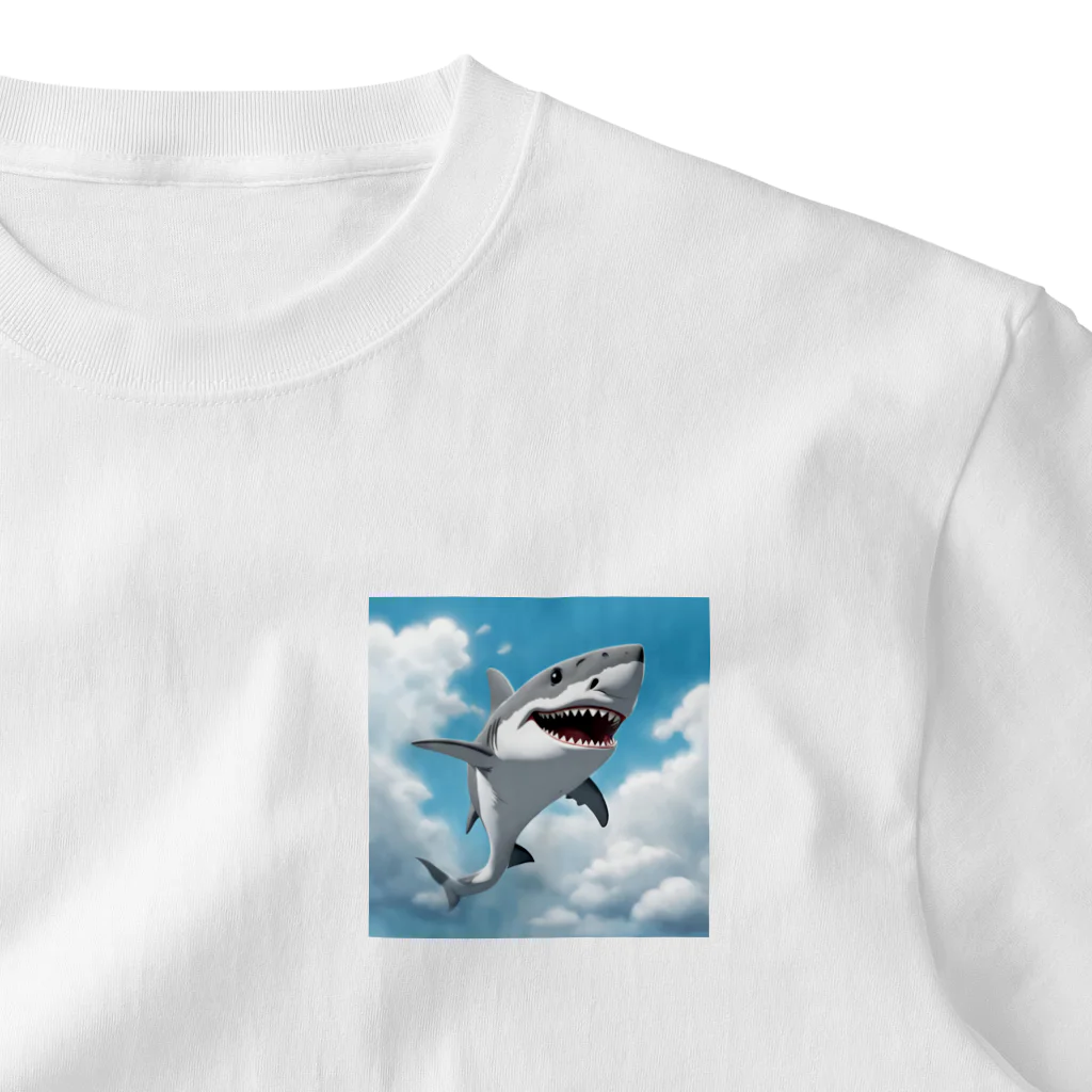 DEEP SKYのシャーくん ワンポイントTシャツ