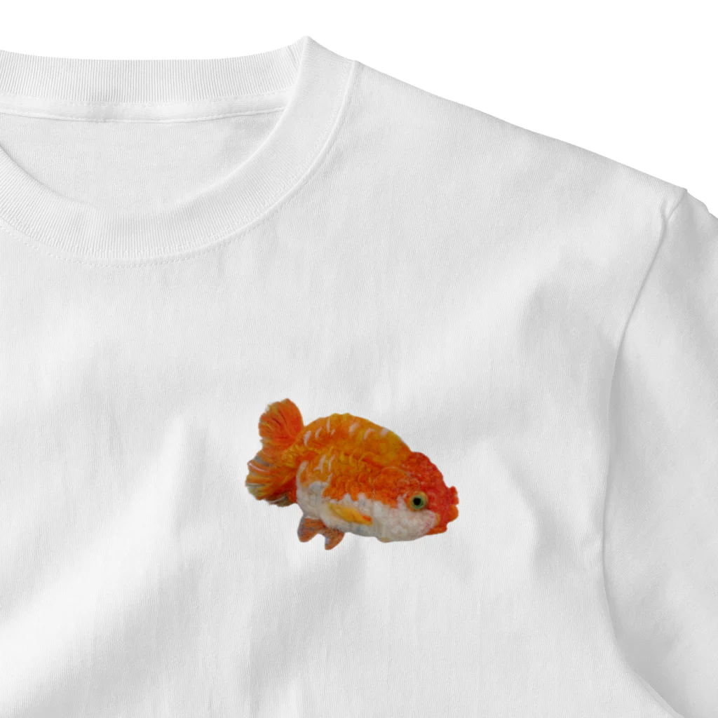 マチルの羊毛フェルトのふわふわ金魚 One Point T-Shirt