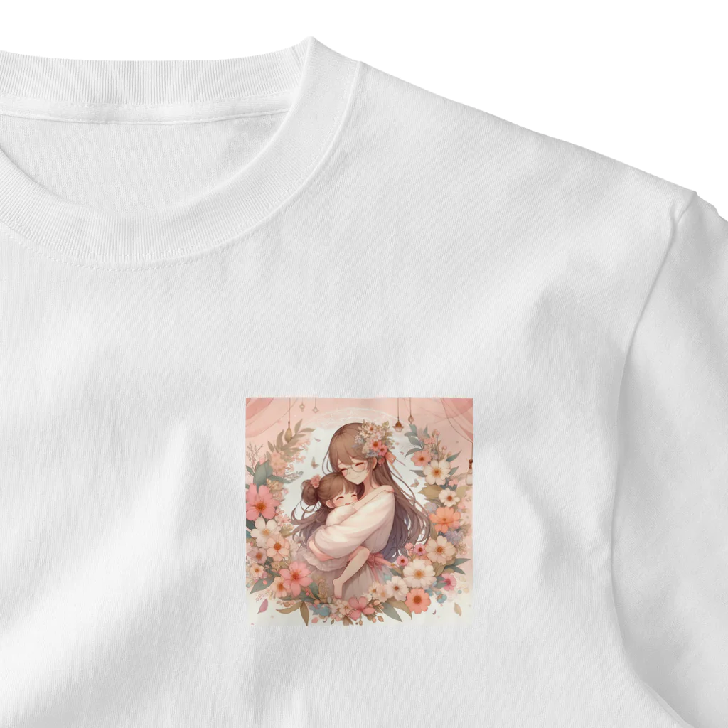 はるちゃん|AIイラスト垢の母の日の母娘 One Point T-Shirt