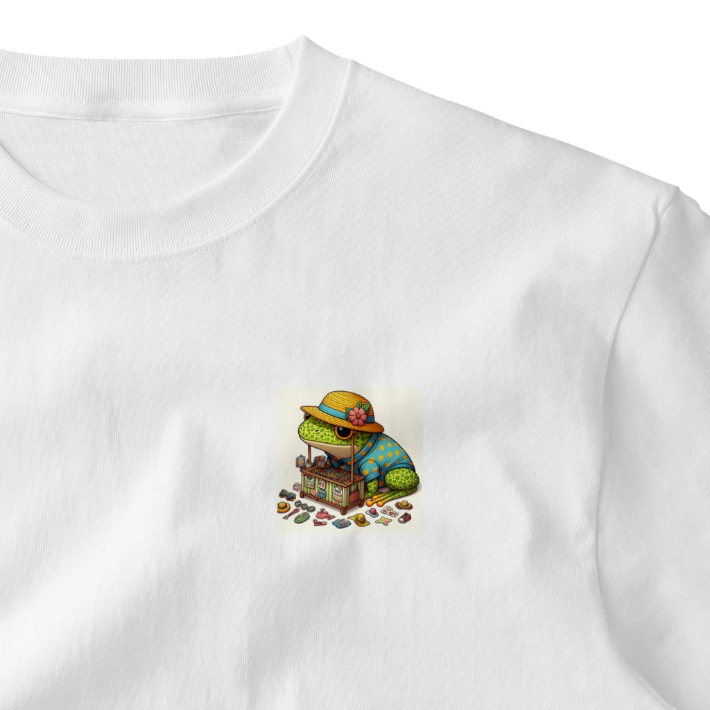 hiromichiのひカエルくん　フリマ ワンポイントTシャツ