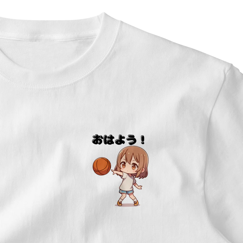 チェリモヤのガールズ バスケット 02 ワンポイントTシャツ