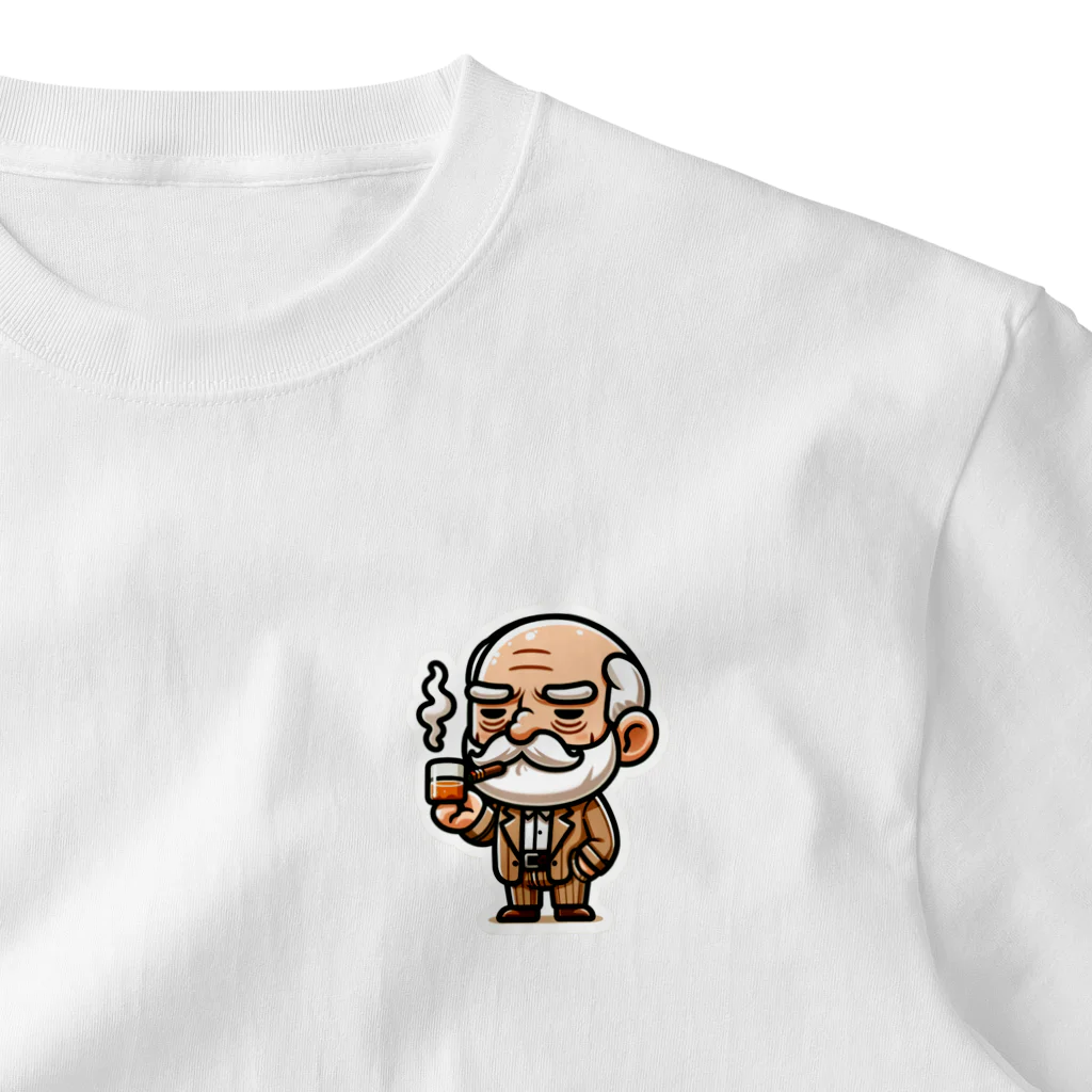 trypsin8080のアメリカンBBQのかわいいキャラクター　スモーキー・サム One Point T-Shirt