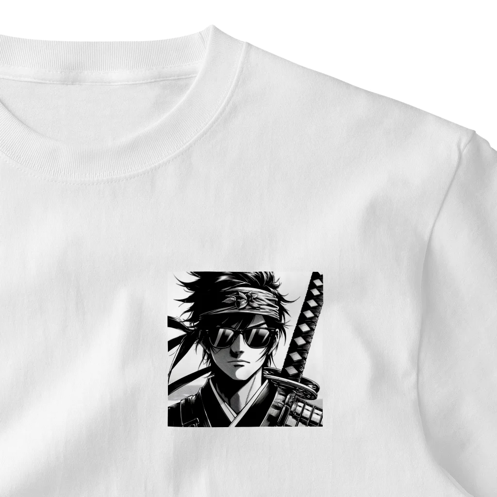 namidamakiのグラサン侍 One Point T-Shirt