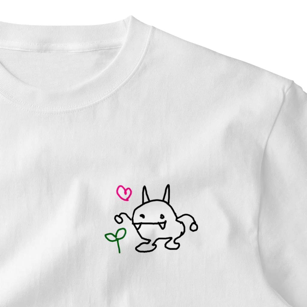 ナンボギショップの鬼は植物が好きTシャツ One Point T-Shirt