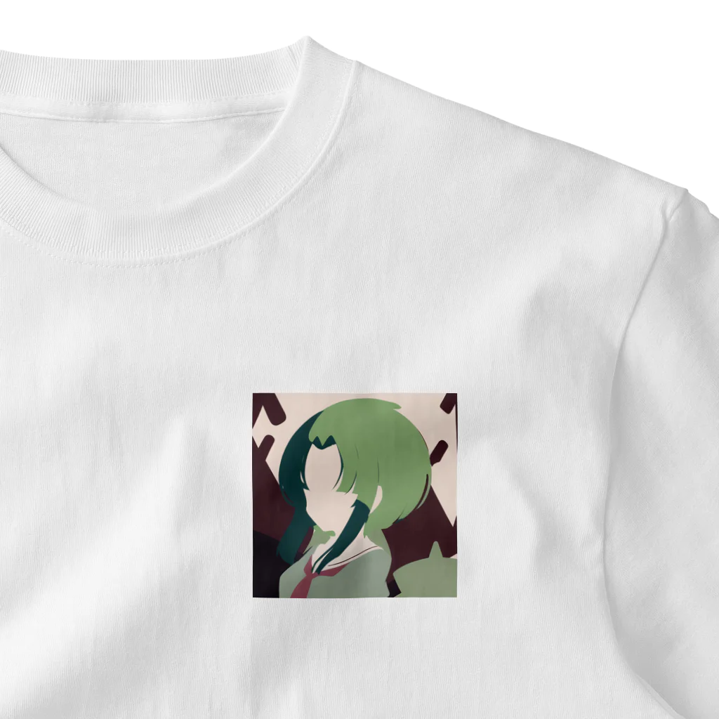 Riollaの緑の女の子 One Point T-Shirt